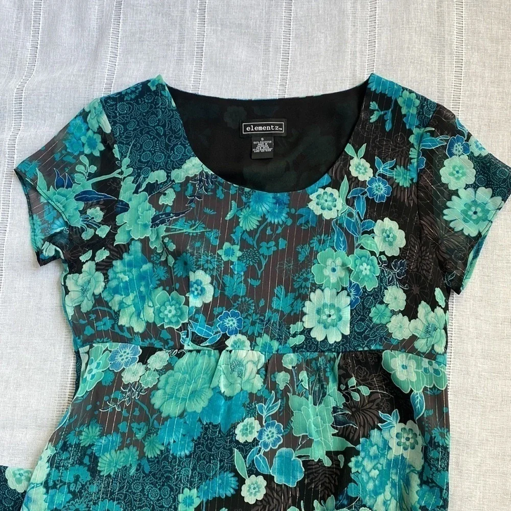 NWT Elementz Y2k empire waist maxi dress.